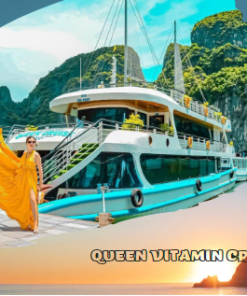 HALONG BAY 8 HOURS TOUR BY QUEEN VITAMIN CRUISE (Code: A27)